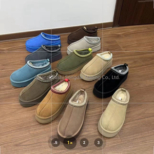 Chaussures d'hiver pour femmes de qualité supérieure, chaussures d'hiver épaisses à semelle épaisse, bottes de neige chaudes et rembourrées, chaussures en cuir véritable - Product Image 6