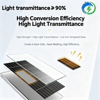 Panneau solaire monocristallin haute efficacité 500W 540W 550W pour usage domestique, module photovoltaïque mono de type N