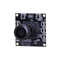 Módulo de Cámara Industrial OV9281 720P, Lente Ojo de Pez de 1.44mm y 180 Grados, Obturador Global de 120/210fps, Sensor CMOS USB Plug and Play M12