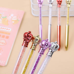 ผลิตปากกาลูกลื่นคริสตัลราคาส่งพร้อมมงกุฎกลิตเตอร์และปากกาลูกลื่นคริสตัลพลาสติก ECO ขนาด 1.0 มม. ขายดี - Product Image 2