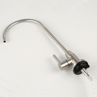 Haute Qualité 304 En Acier Inoxydable Brossé Cuisine Salle De Bains Poignée Robinet Osmose Inverse Ro Filtre Potable Purificateur Ro Robinet D'eau