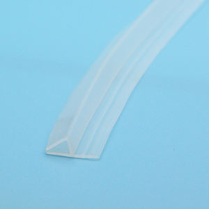 Tira <span class=keywords><strong>de</strong></span> sellado <span class=keywords><strong>de</strong></span> goma <span class=keywords><strong>de</strong></span> silicona flexible con borde <span class=keywords><strong>de</strong></span> puerta <span class=keywords><strong>de</strong></span> vidrio <span class=keywords><strong>de</strong></span> perfil H suave para baño con aleta dilatada - Product Image 4