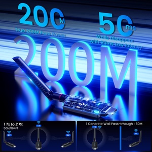 Syong 200m 1080P HDMI không dây máy phát và máy thu, Hỗ trợ tường Passthrough màn hình di động không dây HDMI Extender - Product Image 2