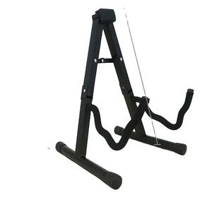 Support de guitare de marque Aiersi <span class=keywords><strong>noir</strong></span> métal pliable personnalisé vente en gros pas cher prix accessoires de cordes fabriqué en chine - Product Image 1