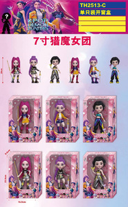 10Cm/4Inches 6 cái/bộ K-Pop Quỷ Thợ Săn Hình Anime Mù Hộp Đồ Chơi Kpop Mira Rumi Zoy Handoffice PVC Đồ Chơi - Product Image 5