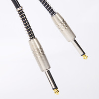 Kabel Gitar Kulit Berkualitas Tinggi Grosir 3M/5M/10M Menerima Pesanan OEM Kabel Instrumen Elektronik Kabel Audio