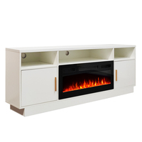 Meubles de salon, nouveau meuble TV moderne en bois de luxe, grand meuble TV avec cheminée pour la maison