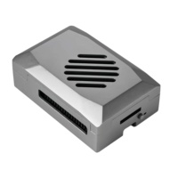 Caja Plateada de ABS para Raspberry Pi 5 con Ventilador PWM, Disipador de Calor Opcional, Carcasa Protectora, Diseño de Alta Ventilación para RPI 5