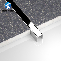 Bande de transition en acier inoxydable de haute qualité, étanche et durable, pour plafond, bordure dorée brillante, profil en U pour carrelage, norme australienne
