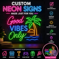 Enseigne néon LED personnalisée, logo et nom sur mesure, lumière néon pour décoration murale de boutique, mariage, anniversaire, bar