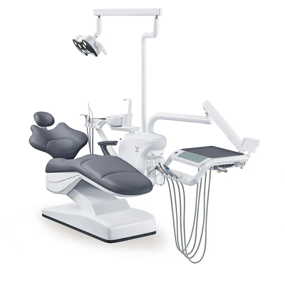 Ladent-silla dental de GD-S800 pulgadas, sillón con asistente de control operativo, isinfection