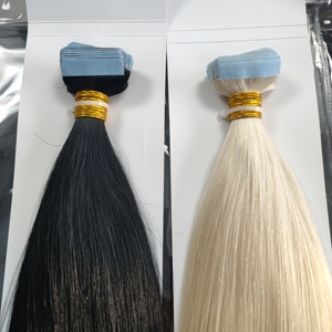 Extensiones de Cabello 100% Humano con Cinta Adhesiva, Cabello Virgen Ruso Remy con Cutícula, Extensiones de Cabello con Cinta Adhesiva de Calidad Premium, Venta al por Mayor - Product Image 2