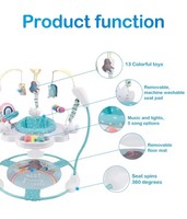 Centre d'activités simple et de sécurité 4 en 1 Chaise jumper pour bébé Trotteur en plastique pour bébé avec musique