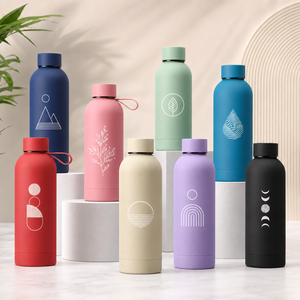 Botella de Agua Aislada al Vacío de Acero Inoxidable de Primera Calidad con Tacto Suave, con Logotipo Personalizado, Roja, Aislamiento Térmico de 12-24 Horas, Ecológica - Product Image 6