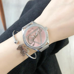 Reloj de Lujo para Mujer con Esfera Redonda, Correa de Acero y Esfera con Incrustaciones de Diamantes - Product Image 3