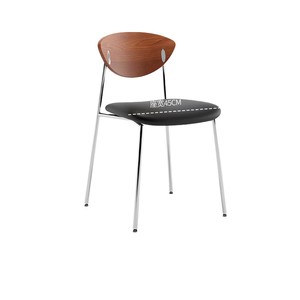 Dining Chair Solid Wood <b>Backrest</b> Upholstered Seat Nordic Design For Dining Room - Product Image 4