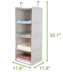 Washable <b>Wardrobe</b> Hanging Storage Featuring Pattern Hanging Closet with Drawers That Can Be Washed - Product Image 4