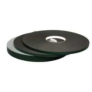 Acrylic solvent glue 1mm black PE foam tape with green film