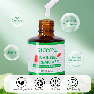 Dissolvant rapide pour vernis à ongles en gel 15 ml – Nettoyant UV pour vernis <span class=keywords><strong>semi</strong></span>-<span class=keywords><strong>permanent</strong></span> – Outils de retrait de vernis pour nail art – Dissolvant de colle pour manucure 15 ml - Product Image 5