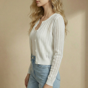 <span class=keywords><strong>Cardigan</strong></span> in maglia <span class=keywords><strong>a</strong></span> maniche corte <span class=keywords><strong>con</strong></span> bottoni e scollo rotondo in Lyocell stile coreano, <span class=keywords><strong>scialle</strong></span> da donna <span class=keywords><strong>con</strong></span> gonna per l'estate - Product Image 3