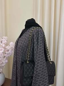 Vestido Abaya para Mujer, Diseño de Impresión Digital, Origen de Fábrica, Vestido Largo con Abertura Lateral para Primavera/Verano en Europa, América y Medio Oriente - Product Image 4