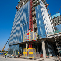 Elevador de Construcción Eléctrico Safe SC200U de 2 Toneladas con Motor Eléctrico, Diseño Patentado en Forma de U, Bajo Costo de Mantenimiento
