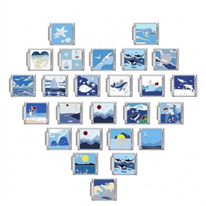 Charms Module Handmade Ocean Series DIY Italian-Style Modular Electroplated Guangdong-Made <b>Bracelet</b> Detachable Stretchy - Product Image 5