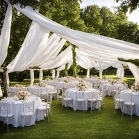 Nappe ronde blanche de 120 pouces en polyester 100 % tissée sur mesure pour la maison, les banquets, les mariages, les événements en plein air