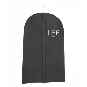 zipper hanging clothes non-woven fabric wedding dresses suit satin cover men travel bag custom logo garment bags