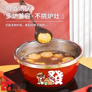 Tazón de Acero Inoxidable Xinrong, Grado Alimenticio, Pulido, Fácil de Limpiar, para Uso en la Cocina - Product Image 2