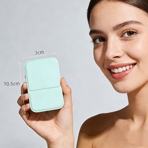 <span class=keywords><strong>Specchio</strong></span> per il Trucco Portatile Pieghevole in Pelle di Alta Qualità, Specchietto Tascabile con Possibilità di Logo Personalizzato - Product Image 3