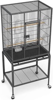 Cage en acier inoxydable pour perruches, grande taille, idéale pour élevage des oiseaux, cailles, perruches
