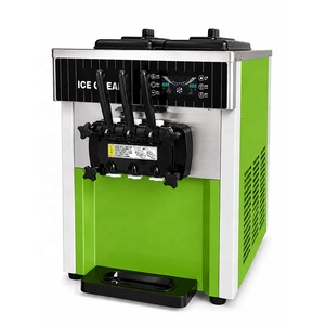 Macchina Professionale per Gelato Soft a 3 Gusti, Gelatiera da Banco in Acciaio Inox, Macchina Automatica per Gelato e Yogurt Congelato - Product Image 1