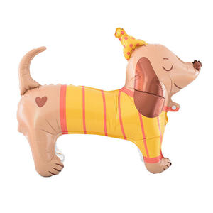 Ballons en aluminium pour fête d'anniversaire de chien-Ballon pour animaux de compagnie debout unique écologique pour caniches teckels bergers Bulldogs & Labradors - Product Image 1