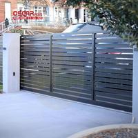 Panneau de clôture en aluminium revêtu durable et robuste de 6 pieds pour jardin extérieur, cour, patio, montage facile avec modélisation 3D