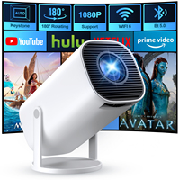 Projecteur LCD portable, mini projecteur de cinéma maison pour extérieur, mini projecteur WiFi sans fil pour téléphone portable et ordinateur portable
