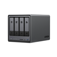 UGREEN NASync DXP4800 Plus NAS 4 baies, Intel Pentium Gold 8505, 10GbE+2.5GbE, 8 Go DDR5, 128 Go SSD, 4*SATA+2*M.2 NVMe