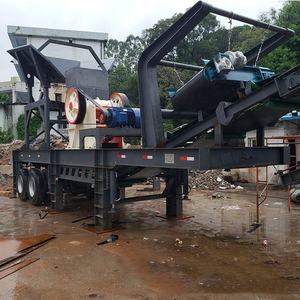 Planta trituradora de mandíbulas sobre ruedas de alta capacidad 200-250tph para producción de agregados en minería, con motor, cojinete y engranaje. - Product Image 4