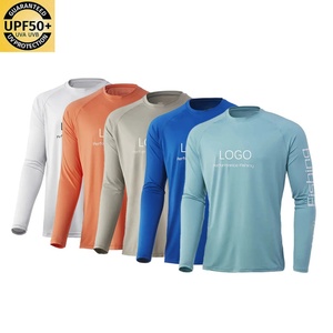 Camisa de Pesca de Manga Larga 100% Poliéster, Resistente al Viento, Absorbente de Humedad, Elástica, Camisas Refrigerantes, Camisas con Protección Solar para Hombre - Product Image 1