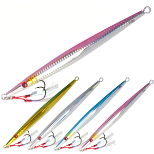 Señuelo de pesca de placa de hierro de hundimiento rápido con ojo de <span class=keywords><strong>pez</strong></span> simulado en 3D, para pesca en barco y pesca en aguas profundas, de hundimiento rápido y lanzamiento a larga distancia. - Product Image 1