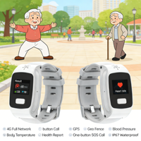 Reloj GPS Multifunción para Monitoreo de Salud y Seguridad