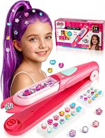 Kit de fabrication de perles DIY et de tampons à strass pour cheveux pour filles, outil de coiffure Kpop avec strass, cadeau d'anniversaire pour jeu d'imitation