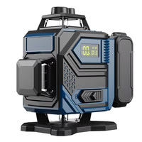 Ensemble de niveau laser vert avec trépied pour usage extérieur, haute précision, nivellement entièrement automatique, épaisseur de faisceau réglable, alimenté par batterie