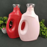 Offre Spéciale maison tenir multicolore 2L 3L 5L grande capacité bouteille distributeur personnalisée bouteille en plastique bouteille de détergent à lessive
