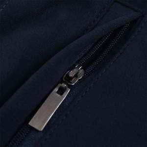 Dropshipping <b>Slim</b> Fit Workout Sweatpants Flat Front Side Zipper Pockets 100 Cotton Men's <b>Jogger</b> Pants - Product Image 2