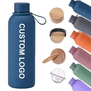 Custom Logo 350/500/750 Ml Color Simple Double Wall Stainless Steel Vacuum Insulated Drink Tumbler Portable <b>Water</b> <b>Bottle</b> - Product Image 1