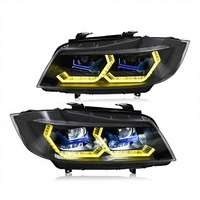 Phares TT-ABC LCI avec anneaux lumineux RGB et feux de jour LED pour modèles E90 335i 2009-2011, xénon adaptatif 12V, nouvelle fonction de mise à niveau automatique