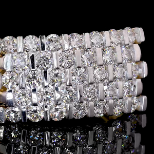 Bague en treillis doré-14K/18K or jaune, diamant de laboratoire, bague, panier moderne-tissage, femme - Product Image 3