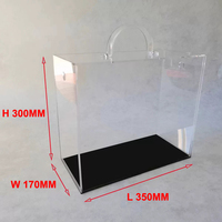 Boîtes en acrylique de luxe léger pour cadeaux Boîte pour cartes-cadeaux de mariage Boîte en acrylique transparente pour fleurs