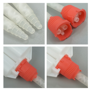 MB5.4-16S แกนสีขาวฐานสีแดง1:1เครื่องผสมแบบคงที่อัตราส่วนกาววัสดุ PP ปลายผสมเครื่องมืออุปกรณ์เครื่องมือ - Product Image 2